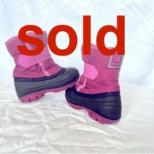 Burgundy toddler snow/rain boots